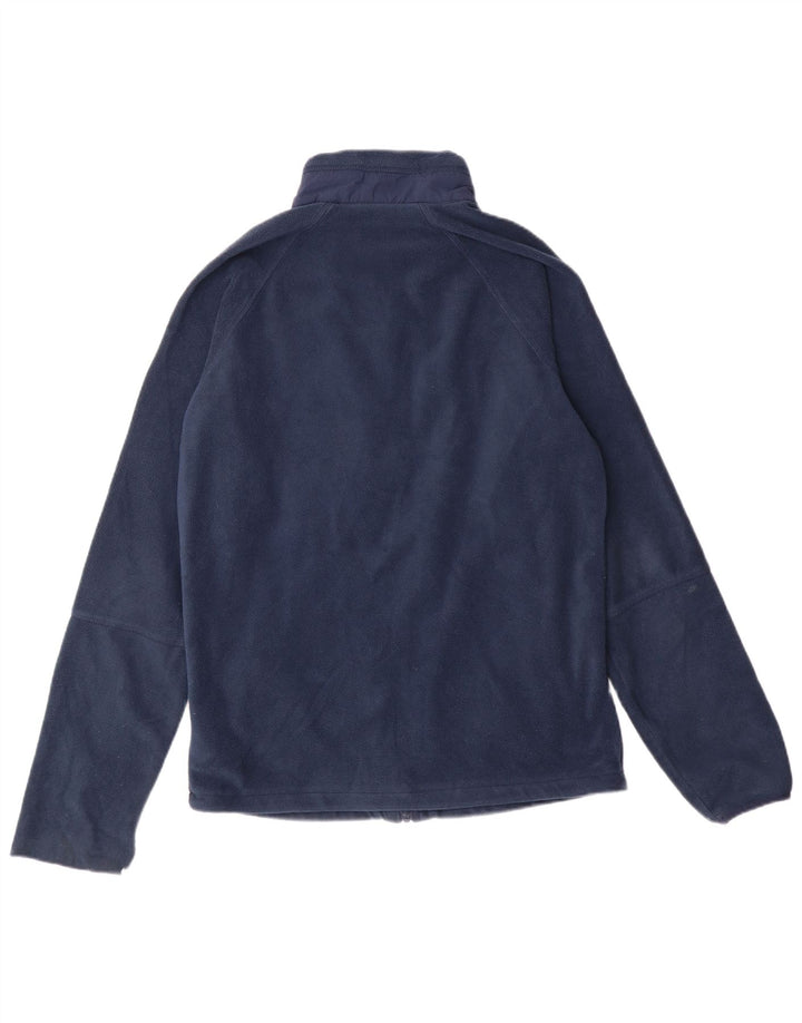 Мужская флисовая куртка Columbia среднего размера, темно-синяя, полиэстер