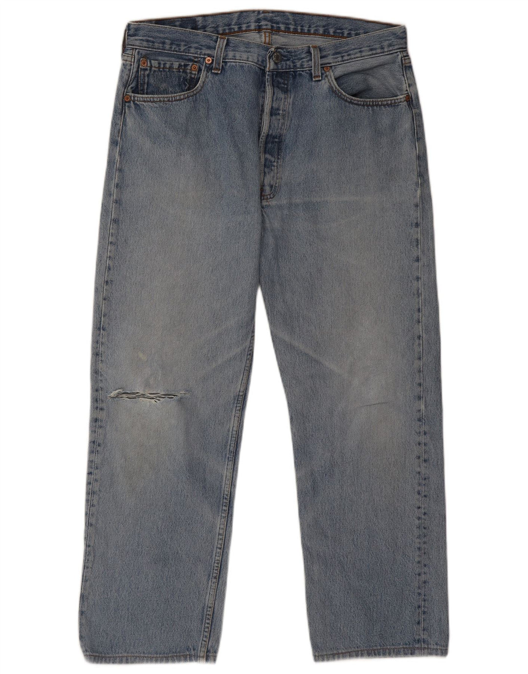 Мужские прямые джинсы Levi's 501 W32 L27, синий хлопок