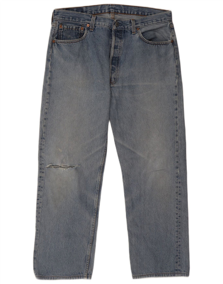 Мужские прямые джинсы Levi's 501 W32 L27, синий хлопок