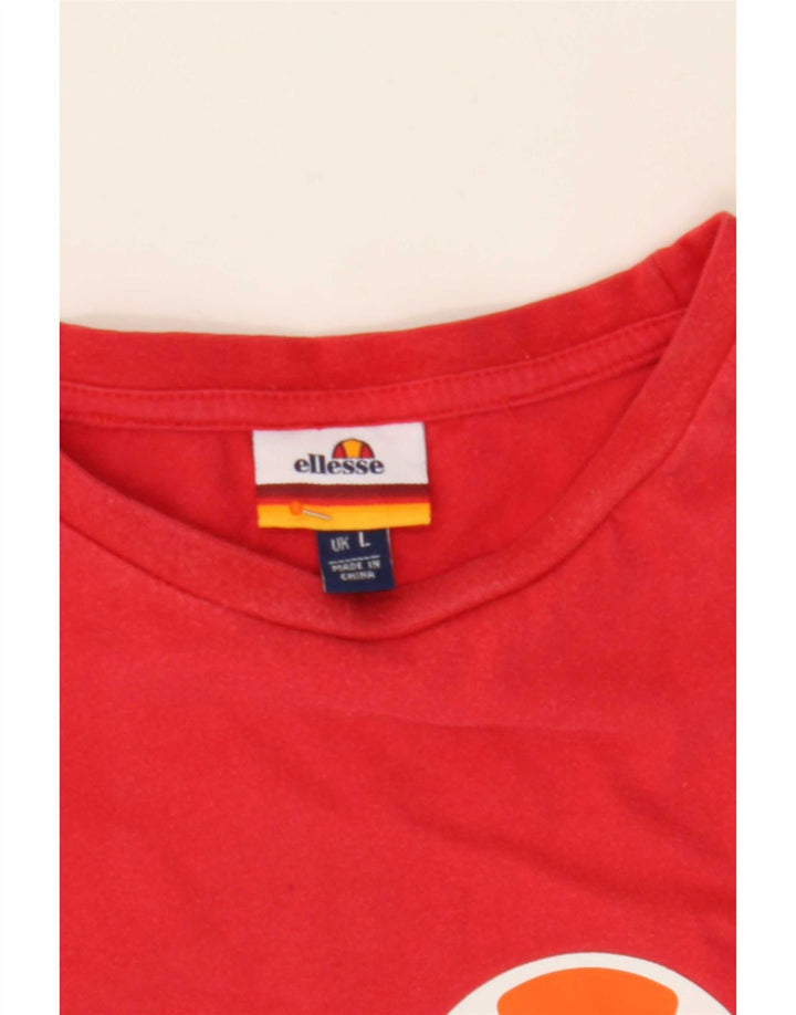 Мужская футболка с рисунком Ellesse, большая красная