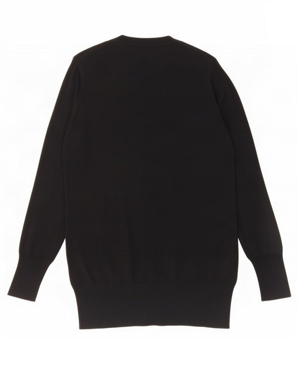 Женский удлиненный кардиган Zara UK 14, большой черный вискоза