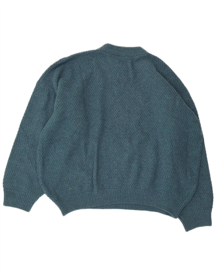 Женский джемпер с круглым вырезом Think Pink, Великобритания 20, 2XL, синий