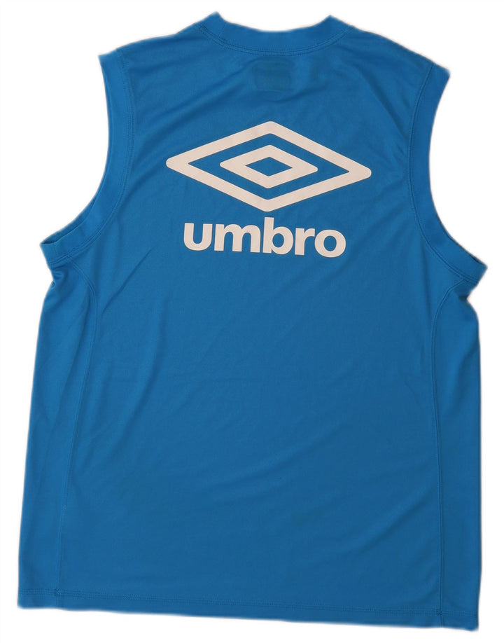 Мужской жилет с рисунком Umbro, большой синий полиэстер