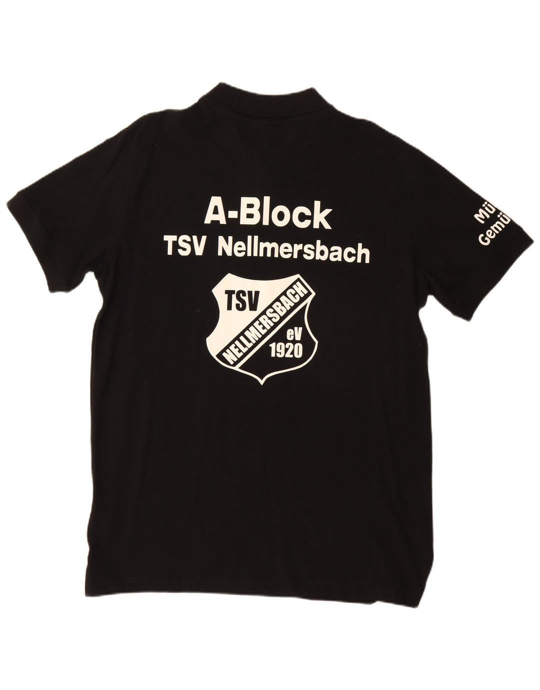 Мужская рубашка поло с рисунком Kappa, большая черная хлопковая