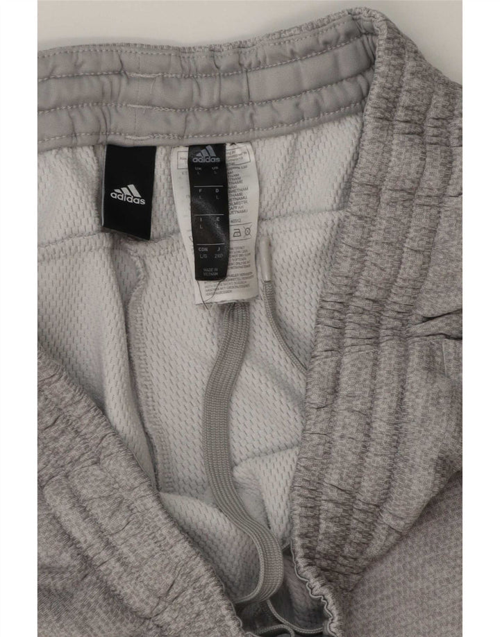 Мужские спортивные брюки Adidas, большие серые, полиэстер