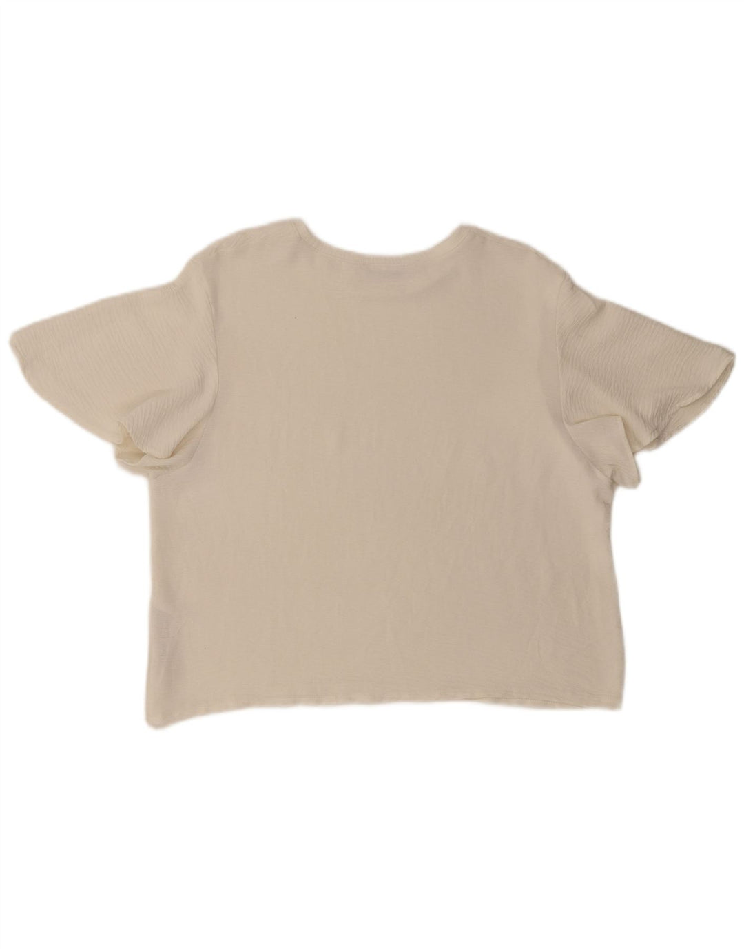 Женская блузка Zara Top UK 16, большой белый полиэстер