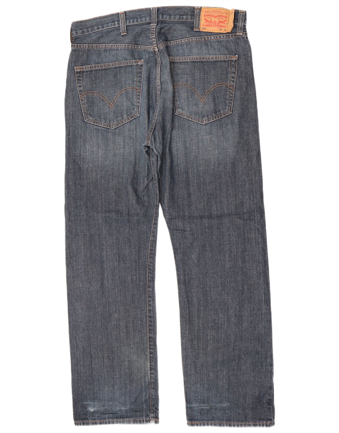 Мужские прямые джинсы Levi's 501 W38 L32 синие, хлопок