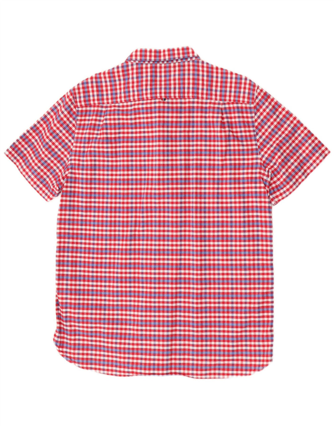 Мужская рубашка с коротким рукавом Superdry 2XL, хлопок в красную клетку