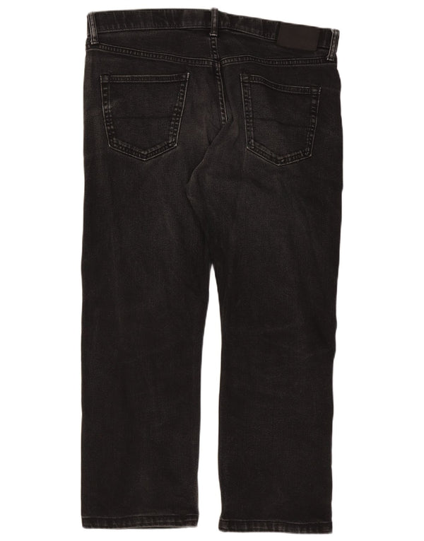 Мужские прямые джинсы Marks & Spencer W36 L27, черный хлопок