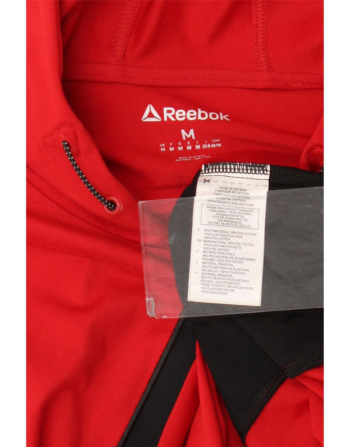 Мужской джемпер с капюшоном Reebok, красный полиэстер, средний цвет