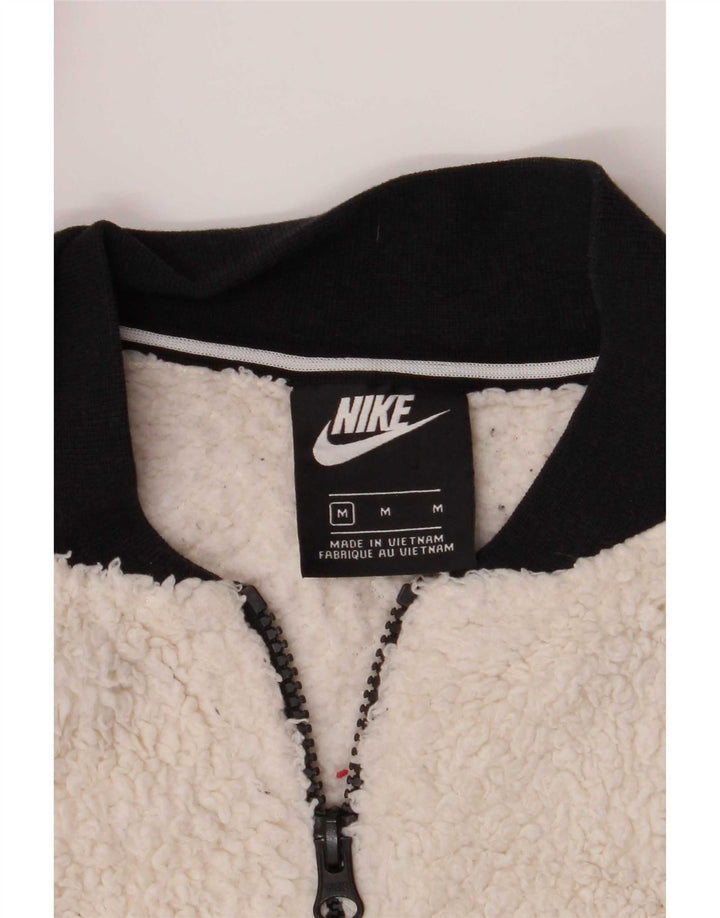 Женская флисовая куртка Nike UK 14, средний коричневый цвет, полиэстер с цветными блоками