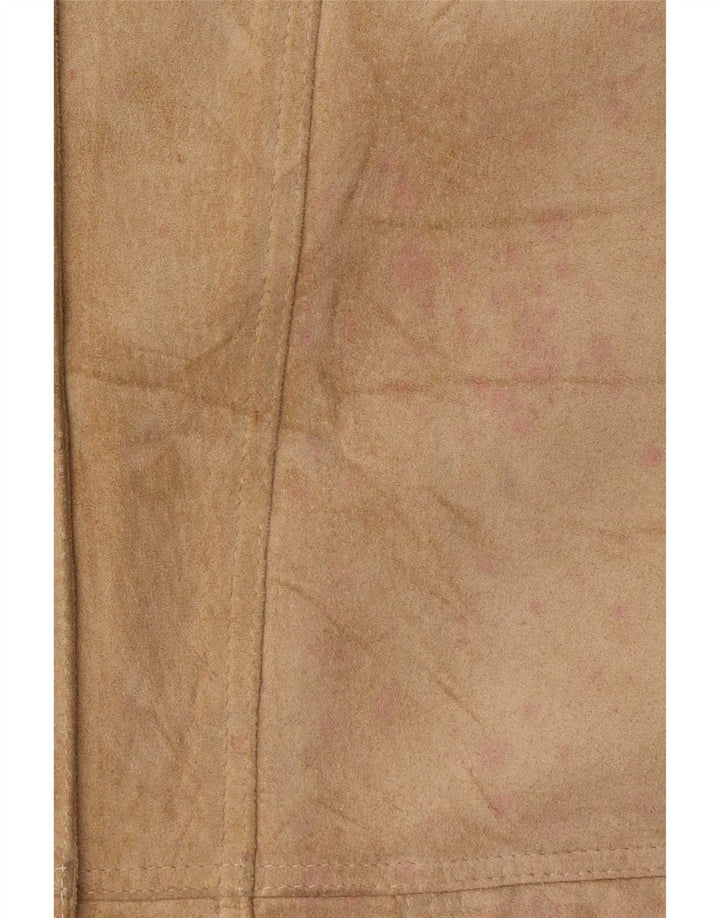 Женская замшевая куртка оверсайз Michel IT 44 Medium Beige Leather