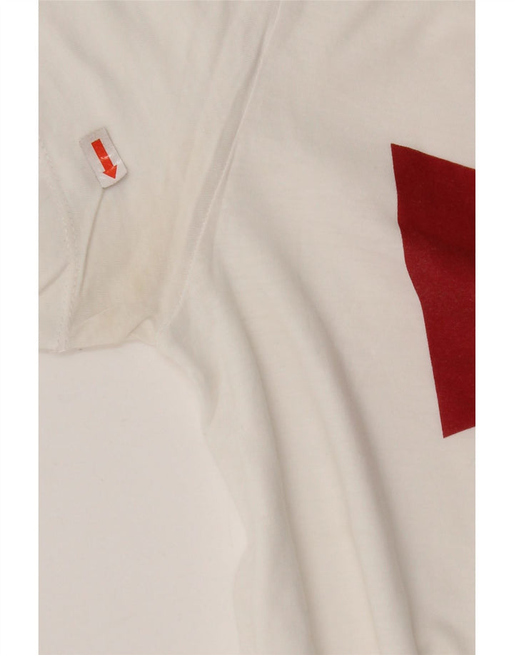 Женская футболка с рисунком LEVI'S Top UK 10, маленькая, белая