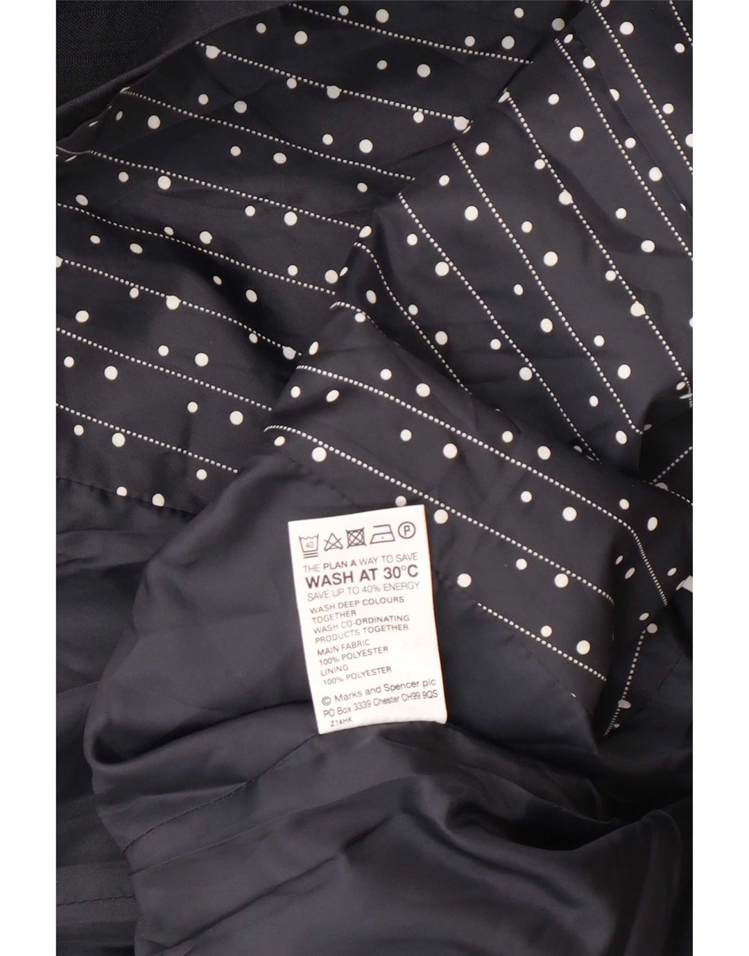 Женский пиджак на 1 пуговице Marks & Spencer UK 14, средний темно-синий