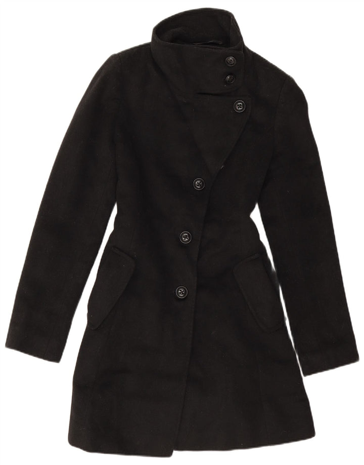 Женское пальто оверсайз Dkny US 2 XS, черная шерсть