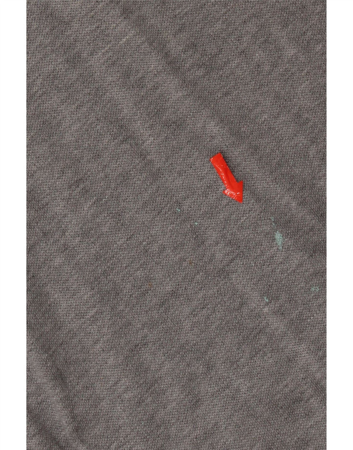 Мужская рубашка-поло Nike XL, серая, хлопковая в крапинку