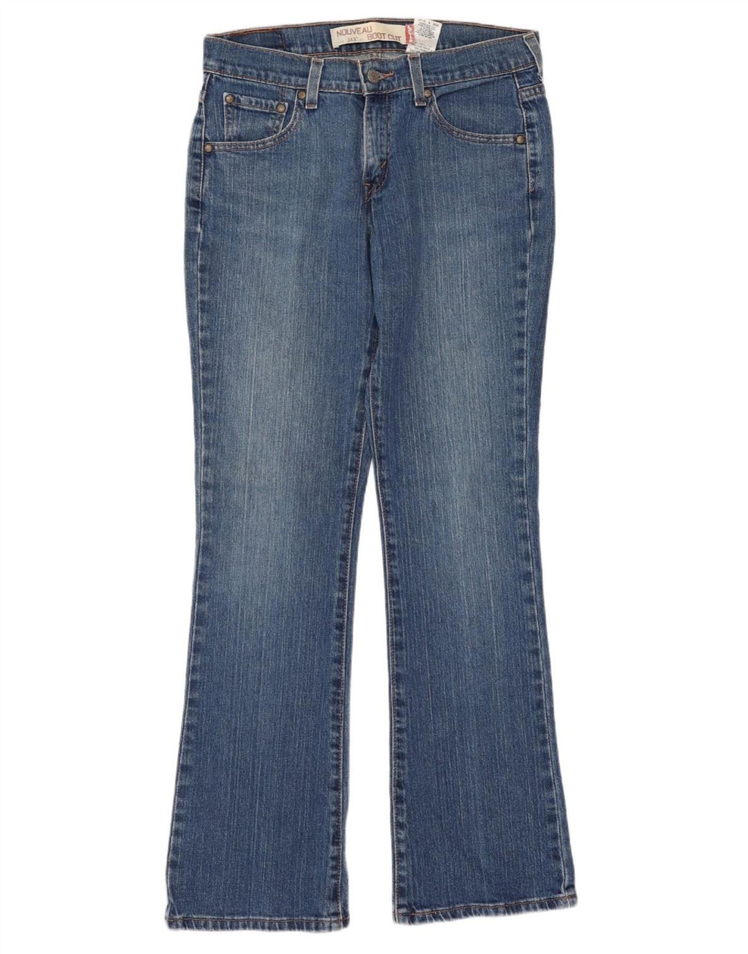 Женские джинсы LEVI'S 515 Nouveau Bootcut, размер США 4, маленький размер W30 L31, синий хлопок