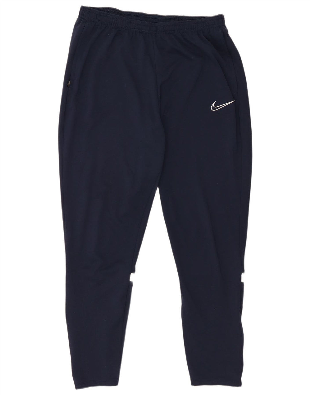 Мужские спортивные брюки Nike Dri Fit, большие темно-синие брюки из полиэстера