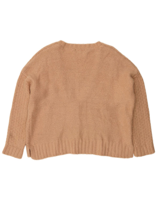 Женский свободный кардиган Marks & Spencer UK 18 XL, бежевый акрил