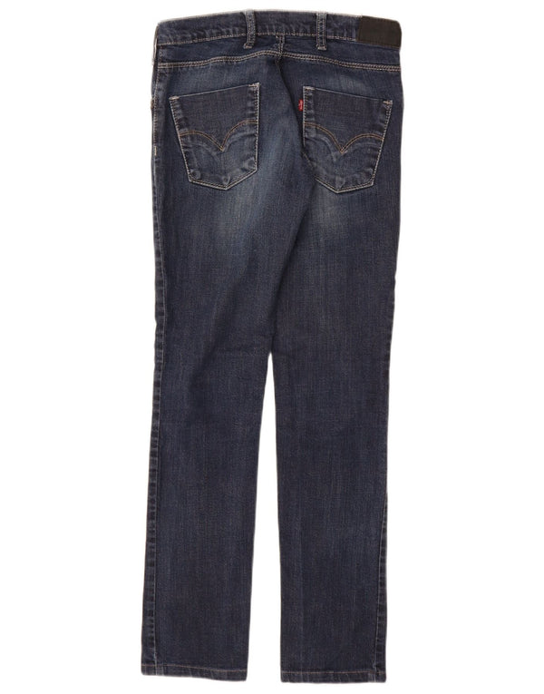 Прямые джинсы Levi's для девочек 13–14 лет W26 L28, темно-синие