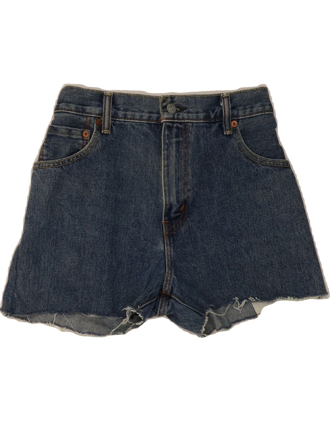 LEVI'S Womens 517 Denim Shorts W30 Medium Navy Blue Cotton Vintage Levi's and Second-Hand Levi's from Messina Hembry 