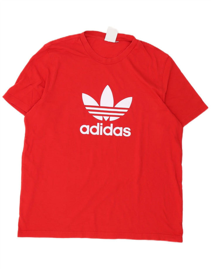 Мужская футболка Adidas Regular с рисунком, большая красная