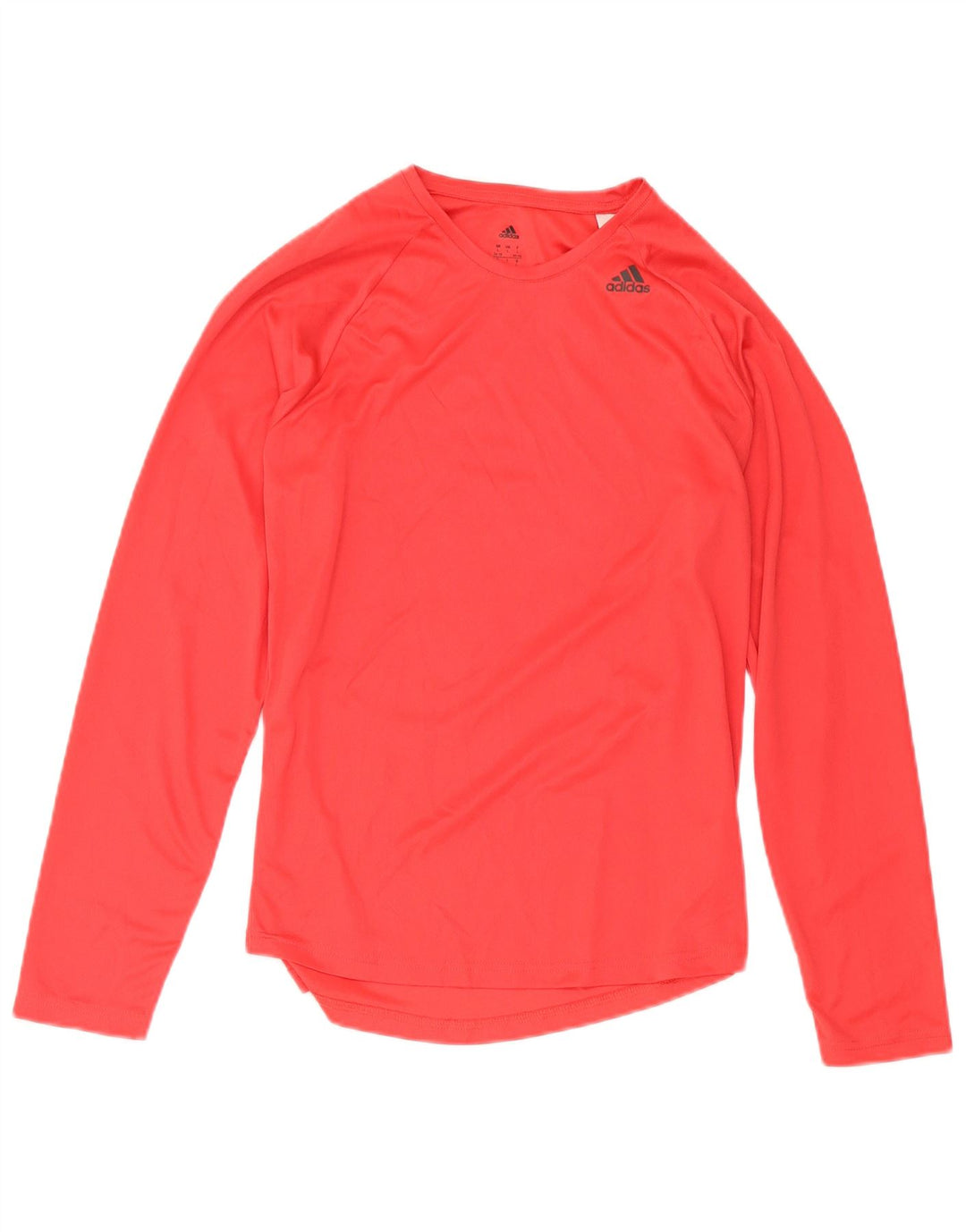Женский топ Adidas Climalite с длинным рукавом UK 16/18, большой красный полиэстер
