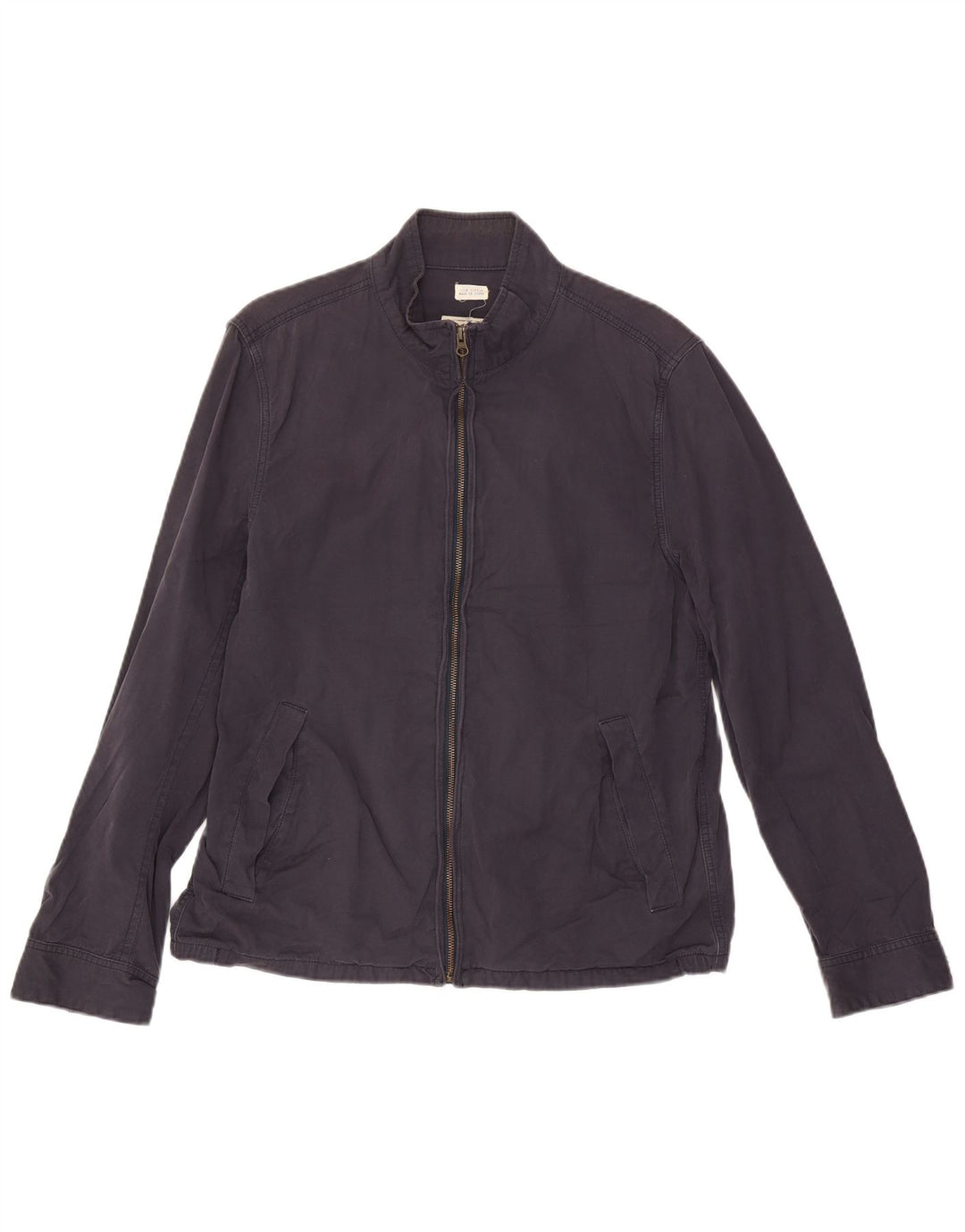 Мужская куртка-бомбер J. Crew UK 38, средний темно-синий, хлопок