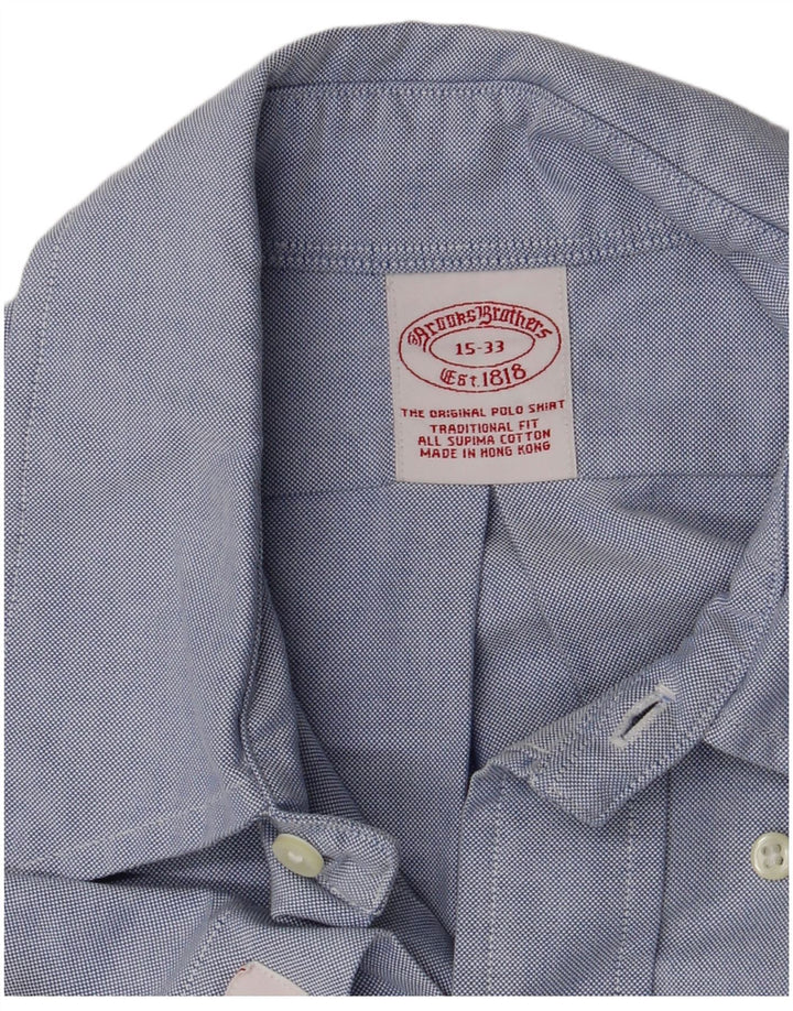 Мужская рубашка Brooks Brothers, размер 15, средний синий хлопок, размер 15