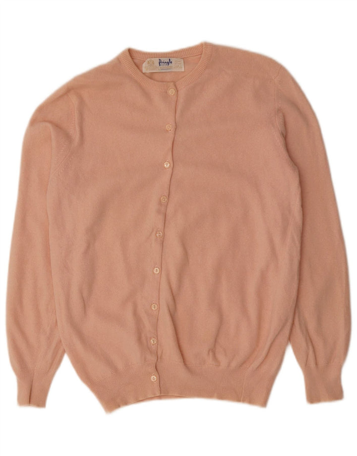 PRINGLE Женский кардиган-свитер EU 38 Средний Розовый Кашемир