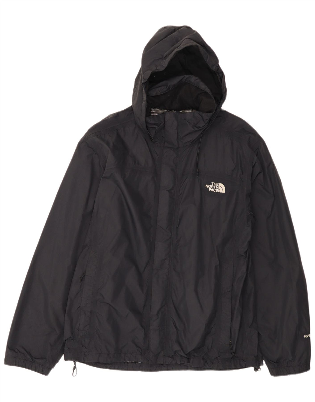 Мужская дождевик с капюшоном The North Face Hyvent UK 38, средний черный нейлон