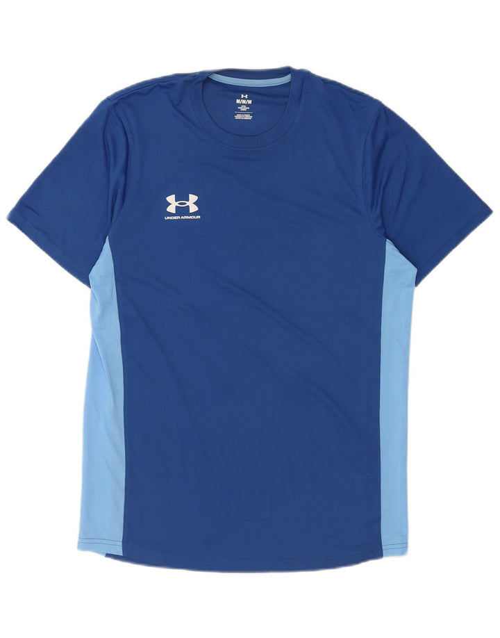 Мужская футболка Under Armour Top среднего синего цвета с цветными блоками