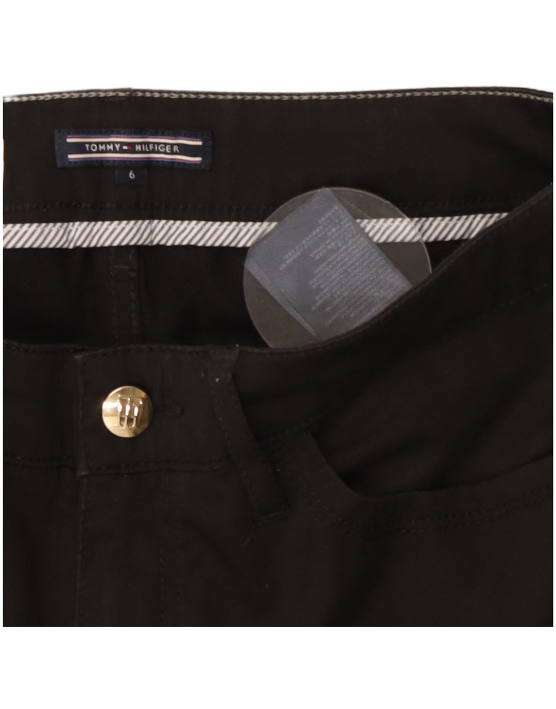 TOMMY HILFIGER Женские повседневные брюки Milan RW US 6 Medium W28 L27 Черные