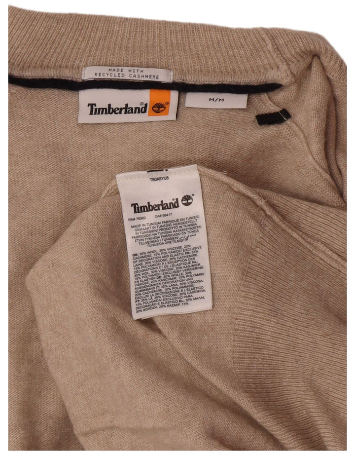 Мужской джемпер с высоким воротником Timberland, средний бежевый шерстяной свитер