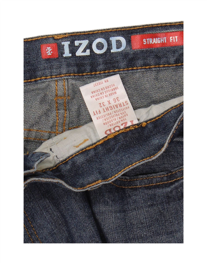 Мужские прямые джинсы Izod W36 L32 синие, хлопок