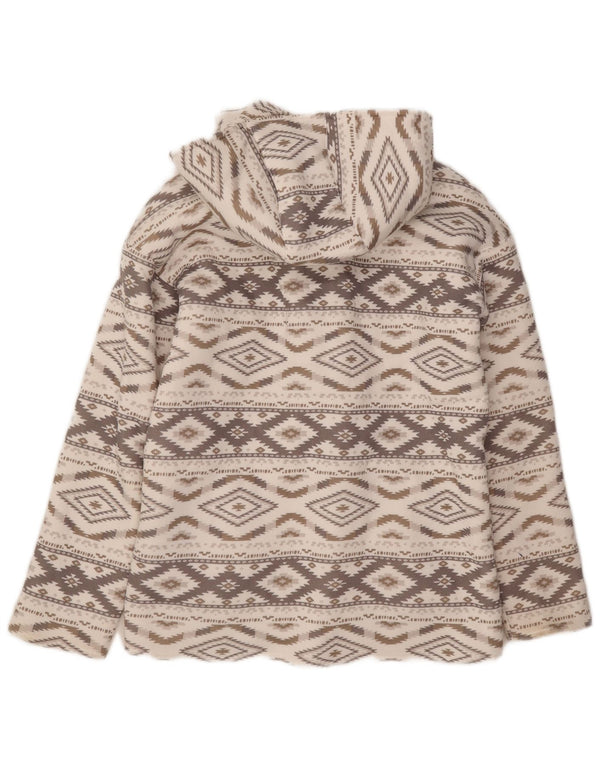 Женская оверсайз-дафл куртка Hurley UK 6 XS Серый Argyle/Diamond Aztec