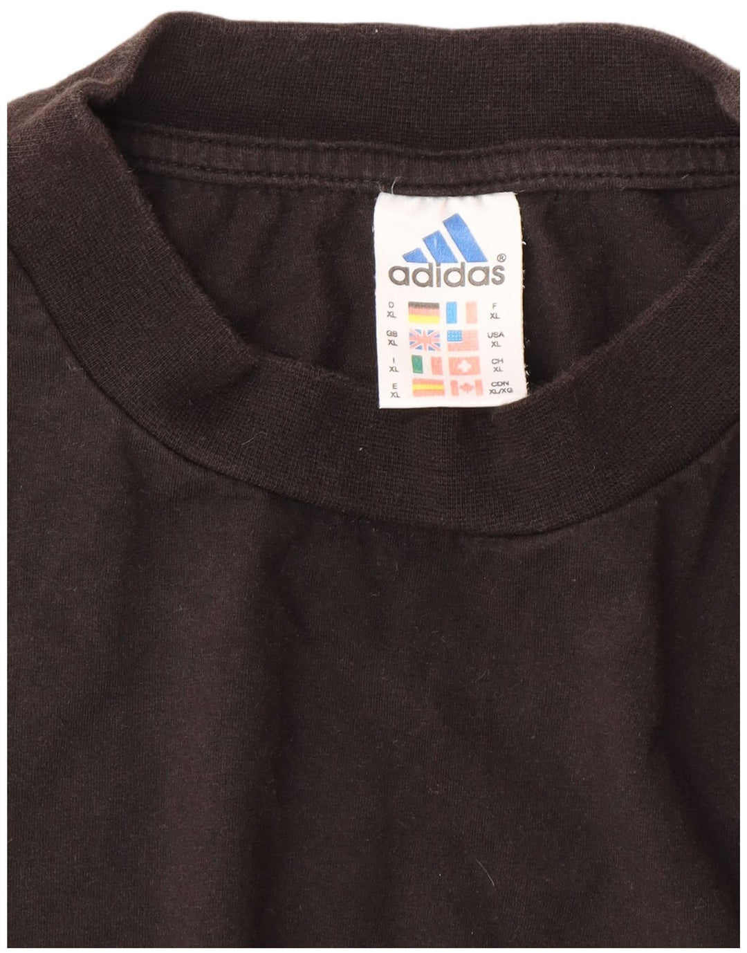 Мужская футболка Adidas Top XL, черный хлопок