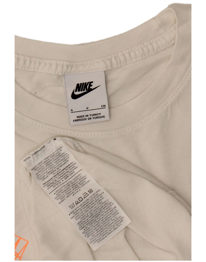 Мужская футболка с рисунком Nike, маленький белый хлопок