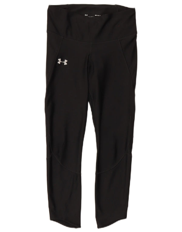 Женские леггинсы Under Armour Heat Gear UK 12, средний черный полиэстер