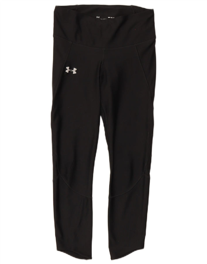 Женские леггинсы Under Armour Heat Gear UK 12, средний черный полиэстер