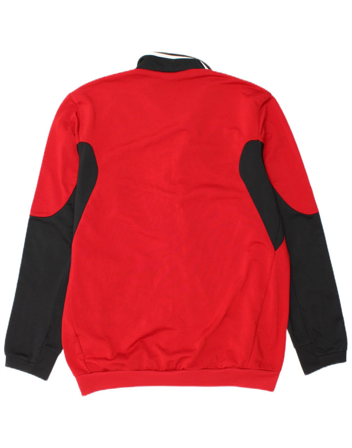 Мужская спортивная куртка ADIDAS UK 36/38, маленький красный полиэстер с цветными блоками