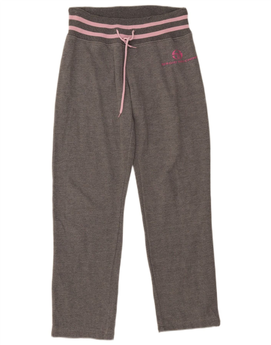 Женские спортивные брюки Sergio Tacchini UK 14, хлопок среднего серого цвета