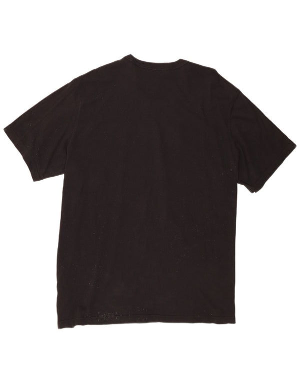 Adidas Мужская футболка с рисунком Top 2XL Черный хлопок