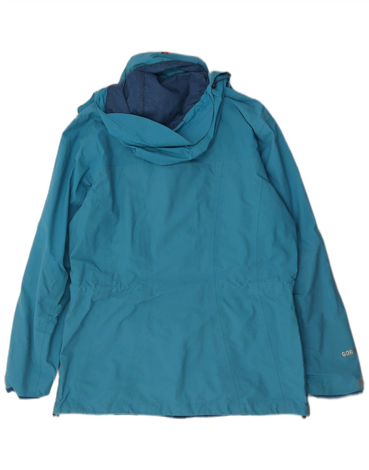 Berghaus Женская оверсайз-дождевик с капюшоном UK 10, маленький синий нейлон