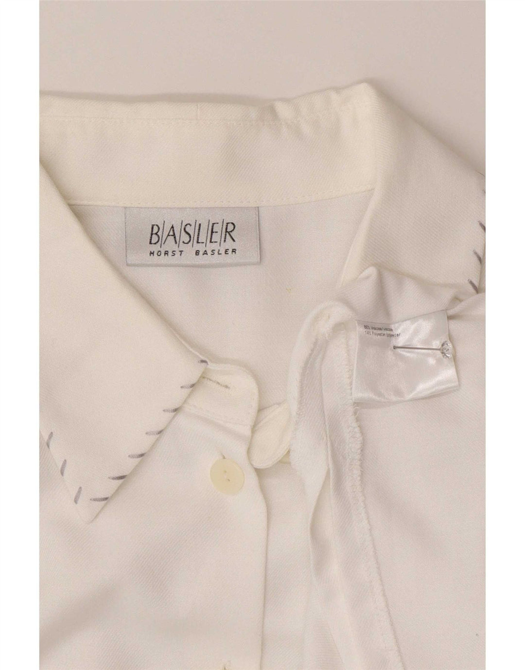 Женская рубашка-блузка Basler EU 44 XL, белая вискоза