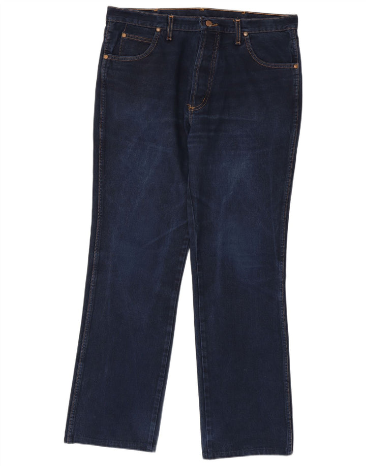 Мужские прямые джинсы Wrangler Evolution W36 L32, темно-синий хлопок