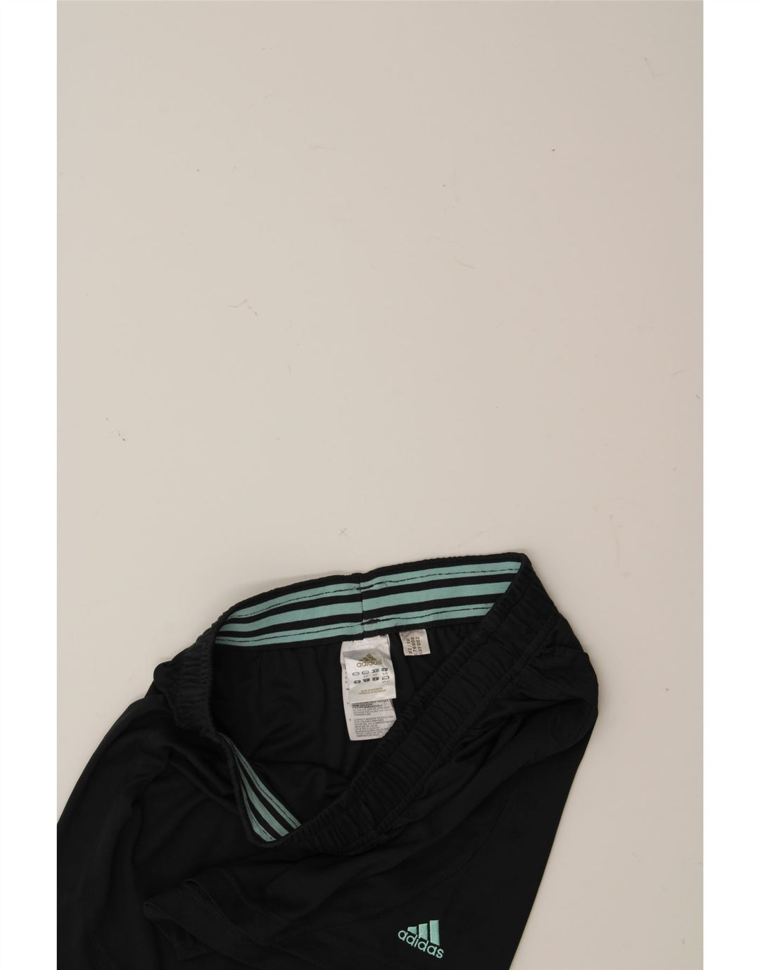 ADIDAS Womens Sport Shorts UK 8 Small  Black Polyester Vintage Adidas and Second-Hand Adidas from Messina Hembry 