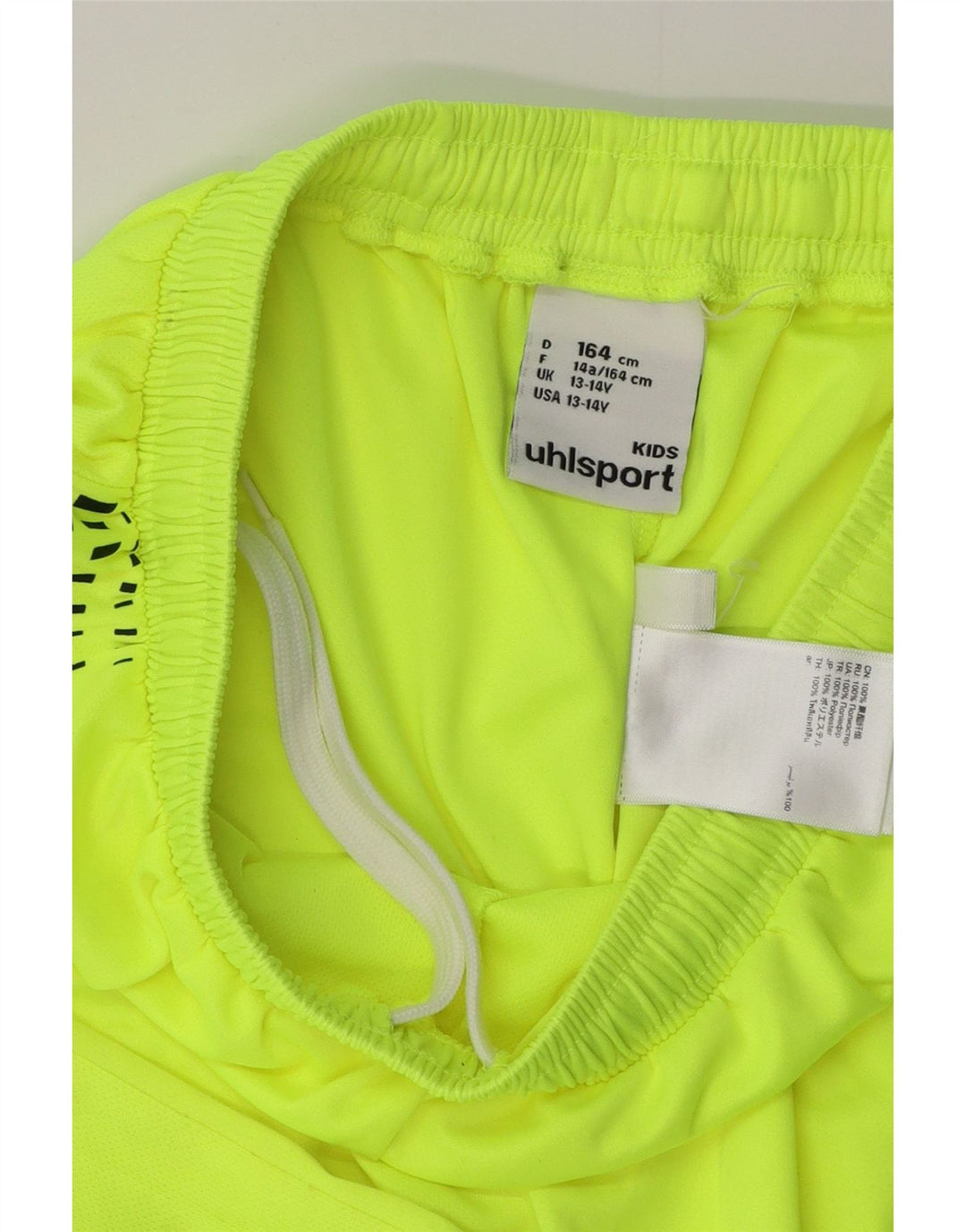 UHLSPORT Спортивные шорты FC Koln для мальчиков 13-14 лет, зеленый полиэстер