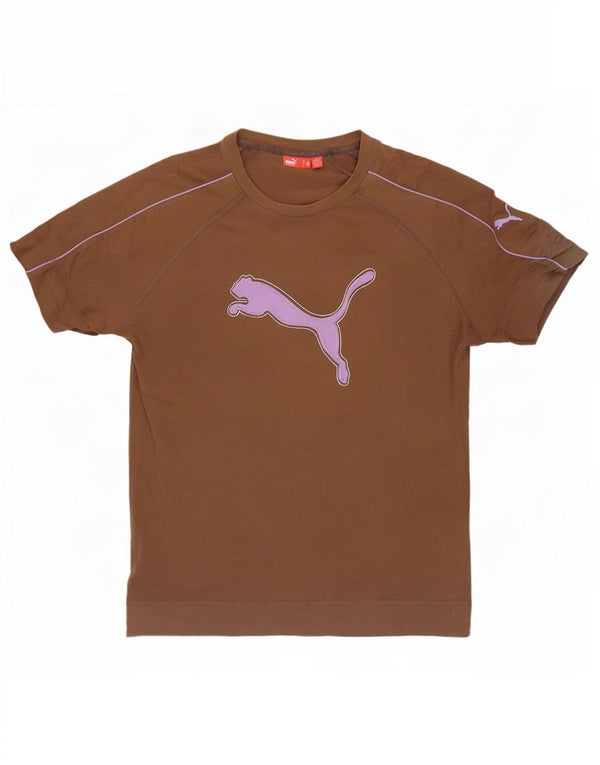 Мужская футболка с рисунком Puma, средний коричневый цвет