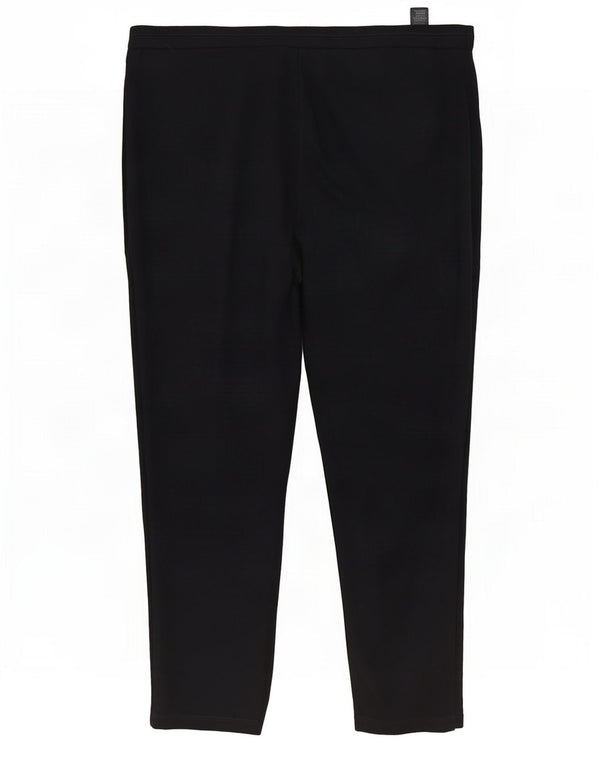 Женские узкие повседневные брюки Marks & Spencer UK 20 2XL W40 L27 Черные вискозы
